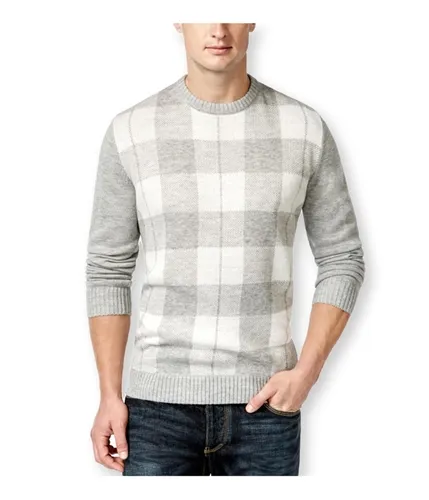 Club Room Mens Buffalo Plaid Pullover Sweater, TW2