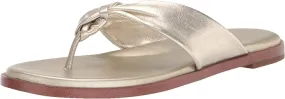 Cole Haan gold flat thong sandals