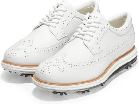 Cole Haan waterproof golf sneaker, low top, optic white/natural.