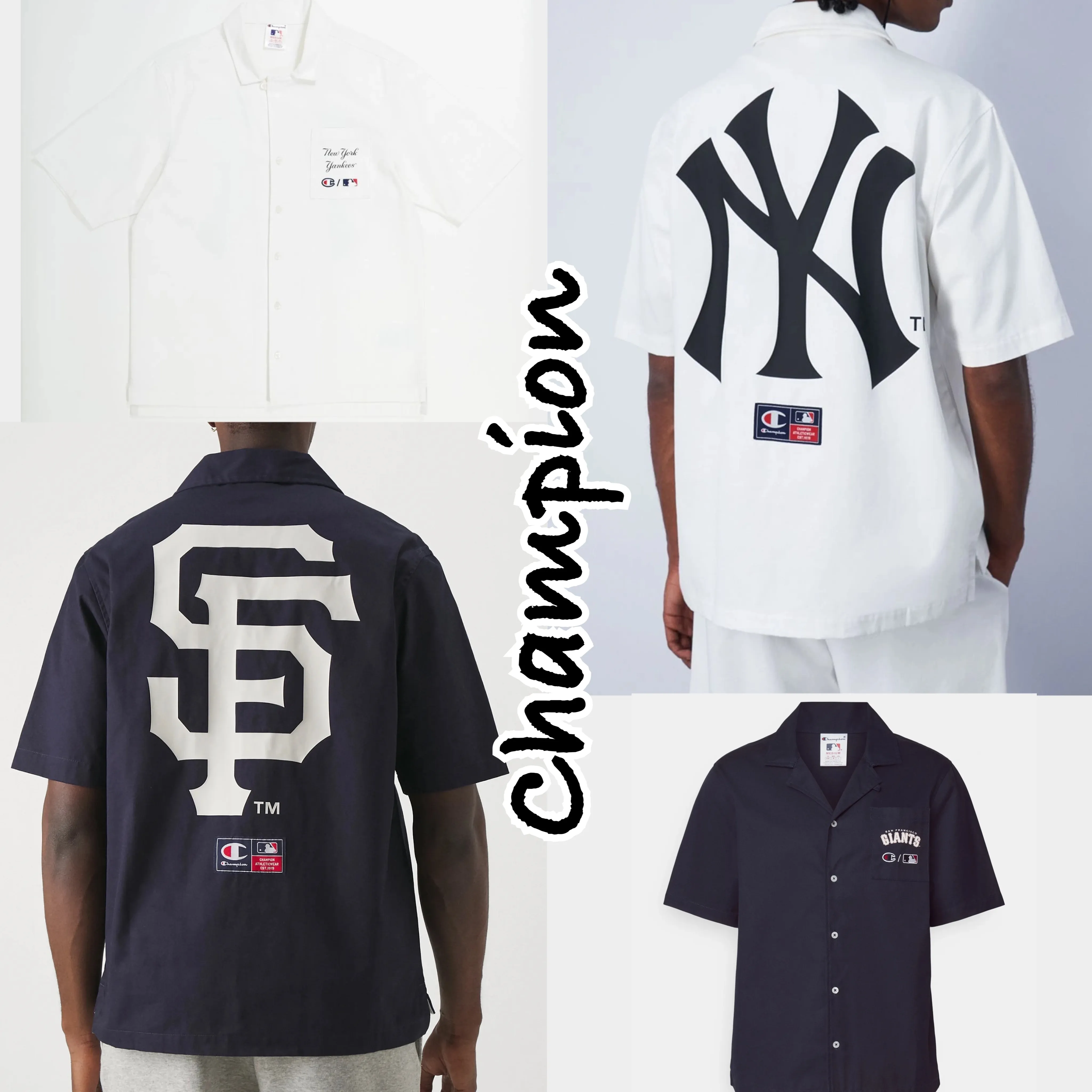 Cotton Short Sleeves Logo Shirts by CHAMPION | Street Style