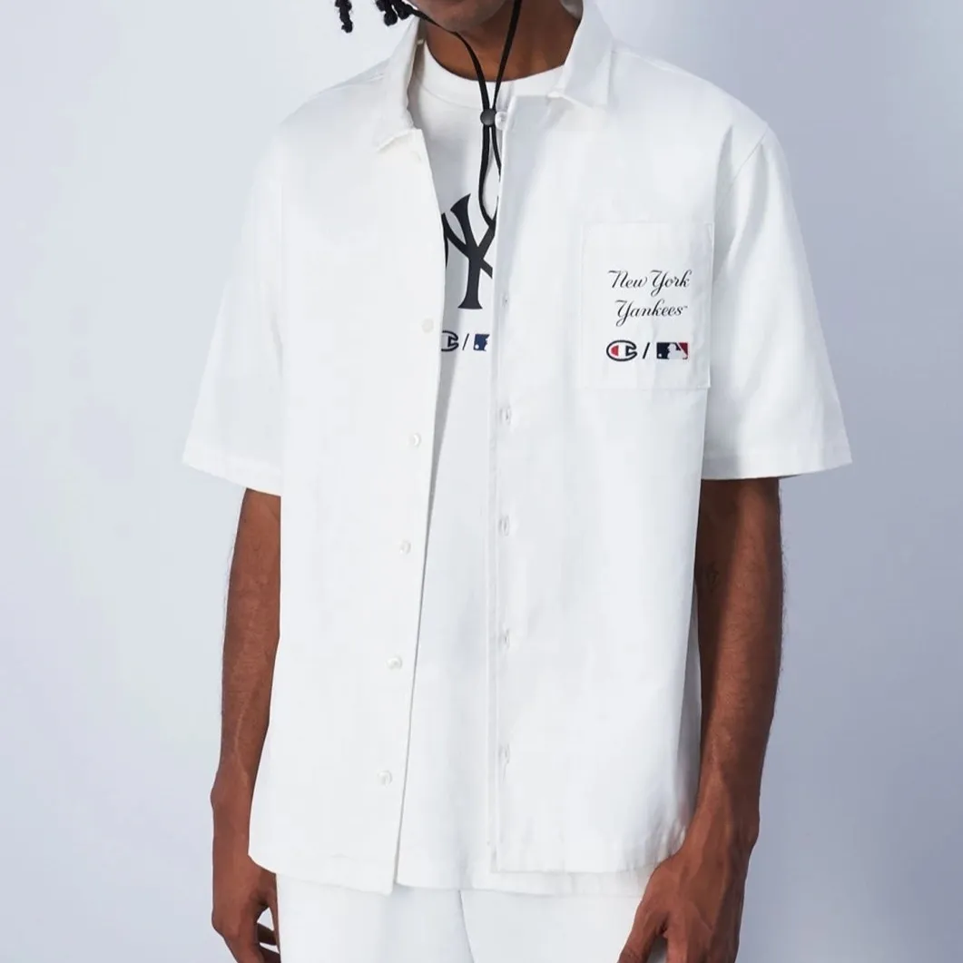 Cotton Short Sleeves Logo Shirts by CHAMPION | Street Style