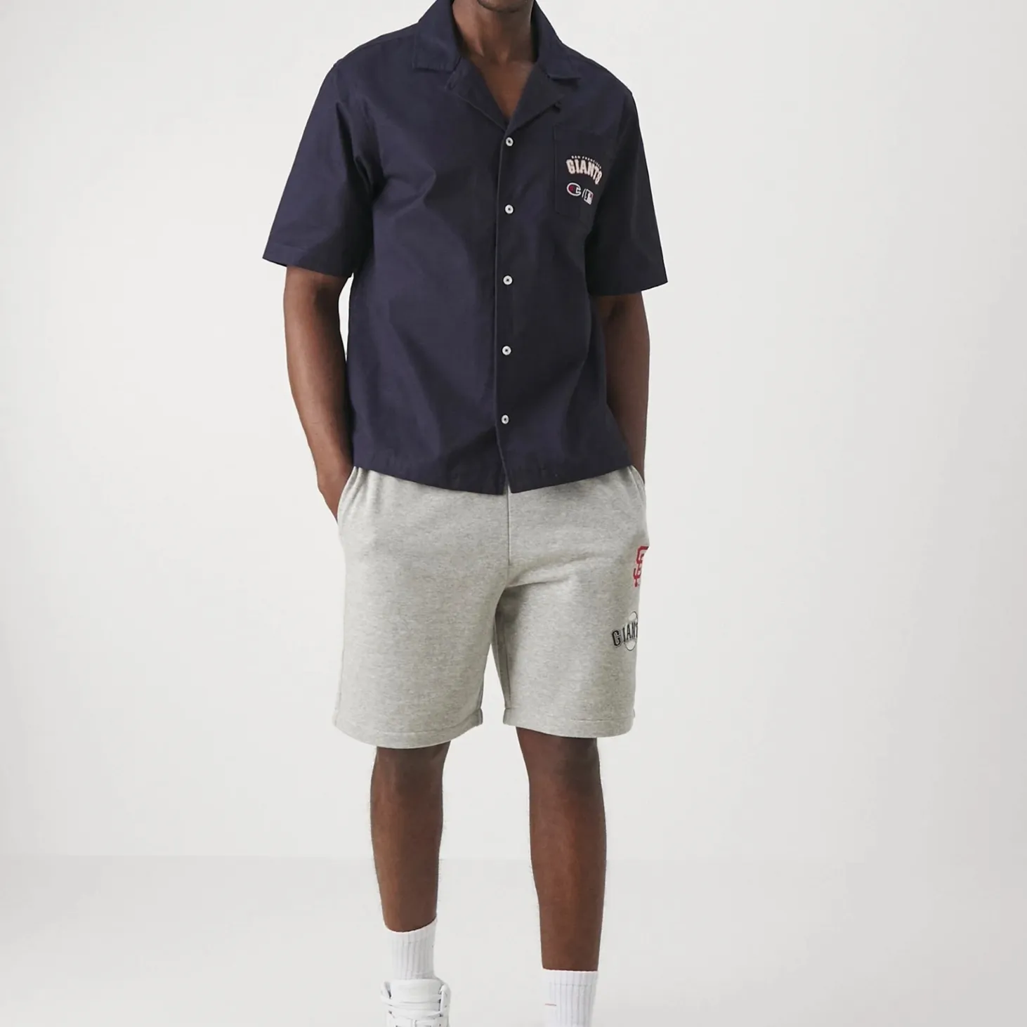 Cotton Short Sleeves Logo Shirts by CHAMPION | Street Style