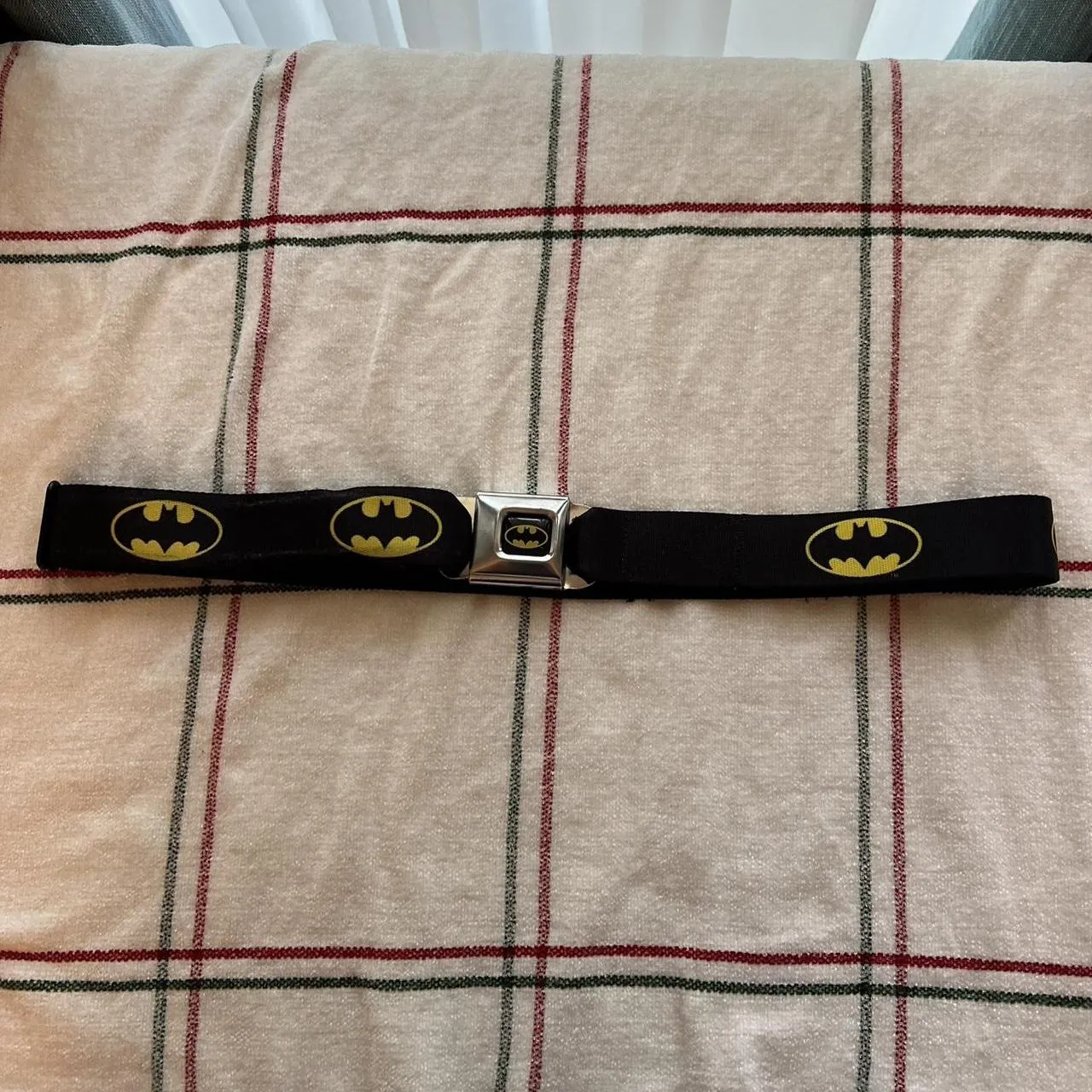 DC Comics Men's Black and Yellow Belt