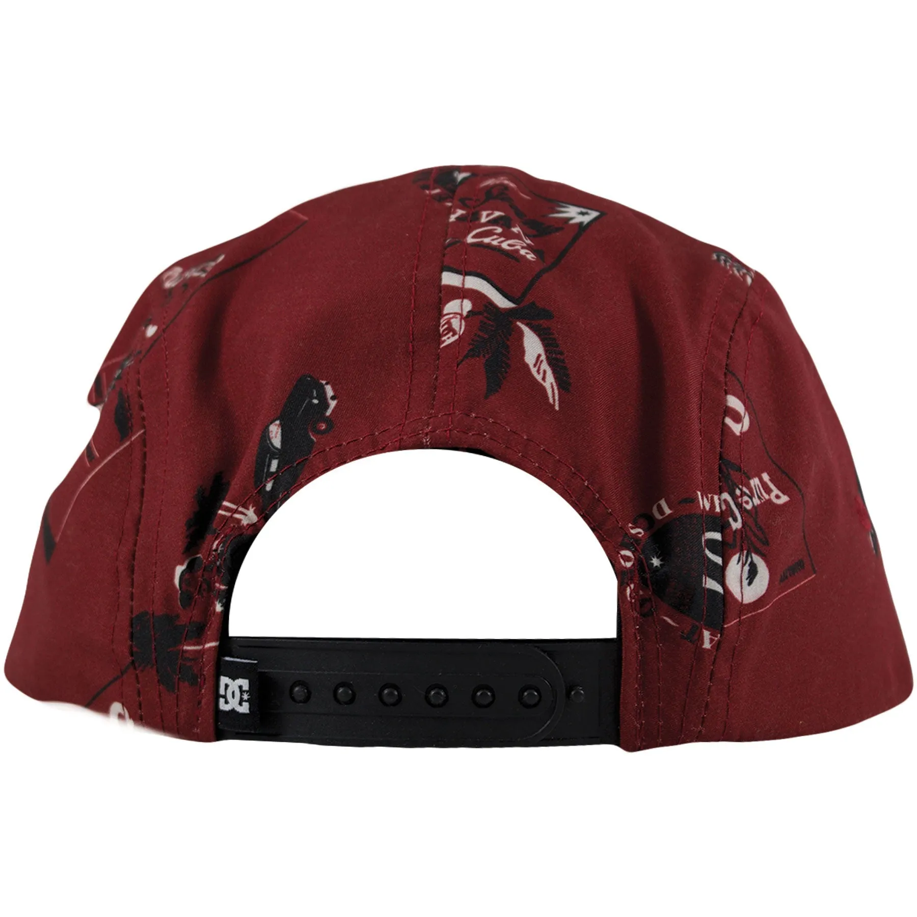 DC Maroon Havana Print Camper Hat - Buy Online