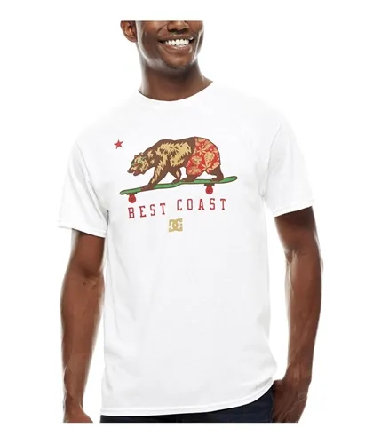 Dc Mens Cali Bear Graphic T-Shirt