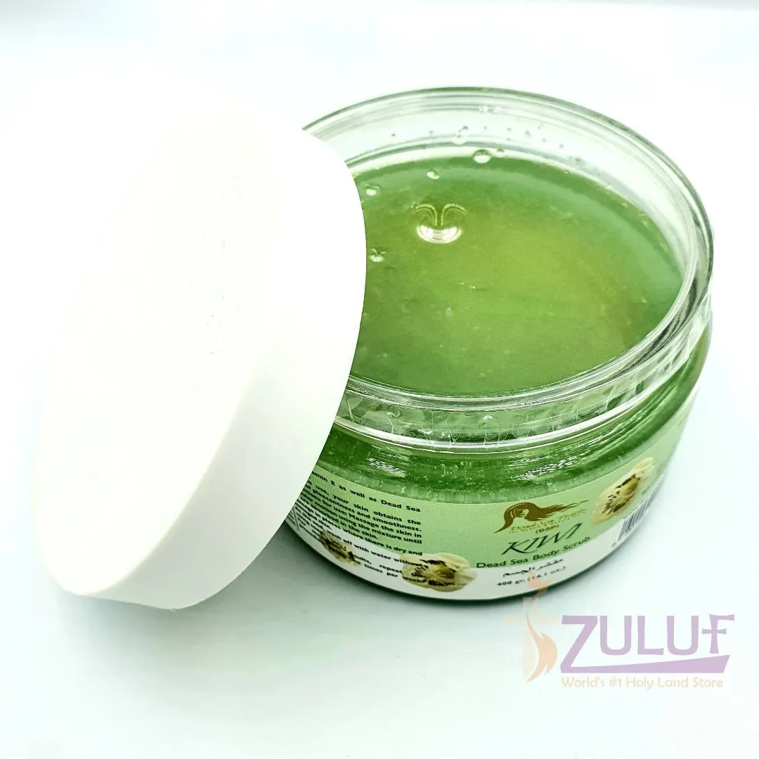 Dead Sea Salt Face Scrub with Kiwi - Beneficial for Oily Skin - DS016