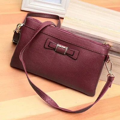 designer handbag PU leather bags mini women's handbags bow tote bag ladies portable shoulder bag