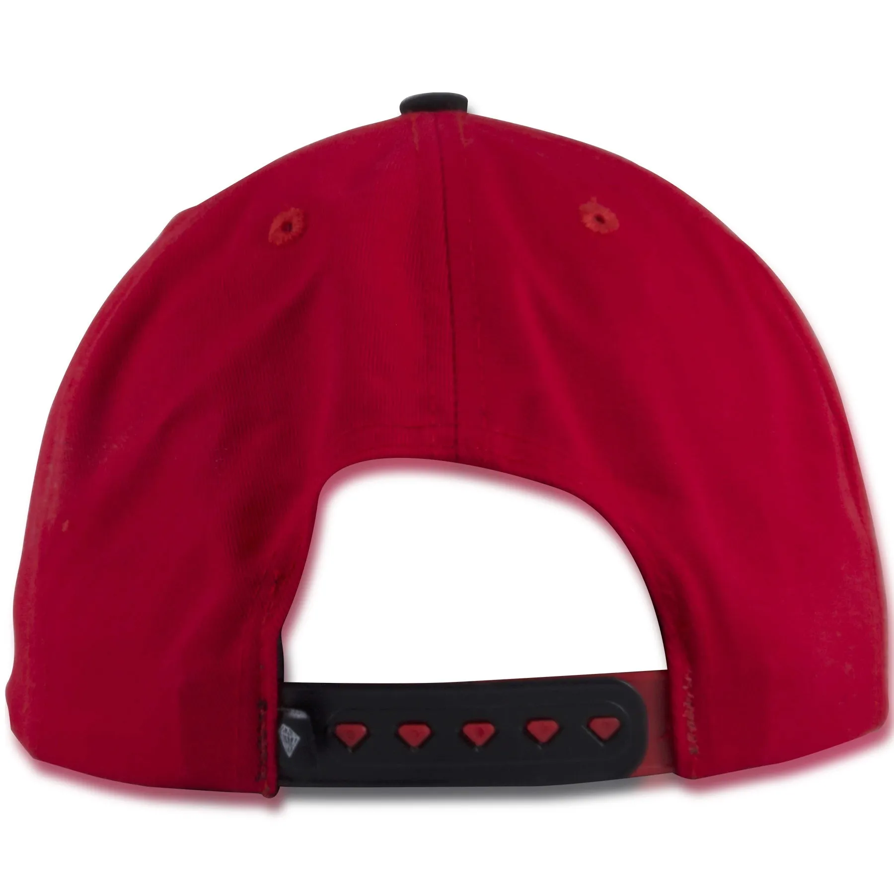 Diamond Supply Co Red Black Snapback Hat