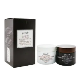 Fresh Black Tea Age-Delay For Night & Day Set: Black Tea Instant Perfecting Mask 100ml + Black Tea Firming Overnight Mask 10