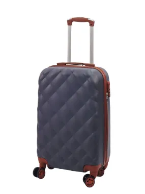 Grey Hard Shell Cabin Suitcase 50 x 31 x 25 cm Luggage