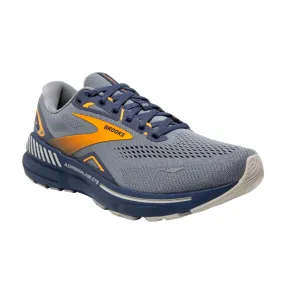 Grey/Blue/Orange Brooks Adrenaline GTS 23 Men's Shoes