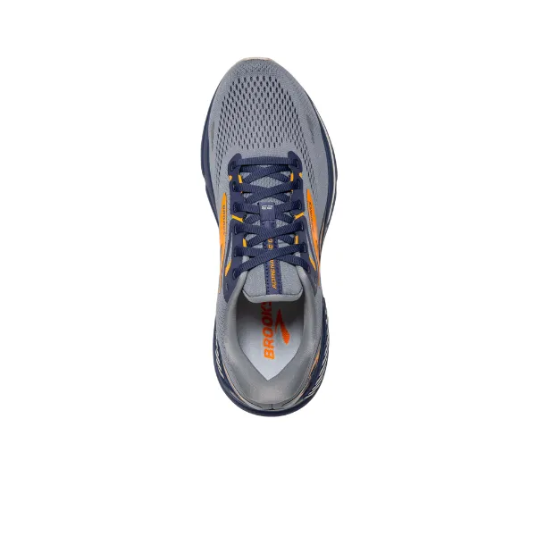 Grey/Blue/Orange Brooks Adrenaline GTS 23 Men's Shoes