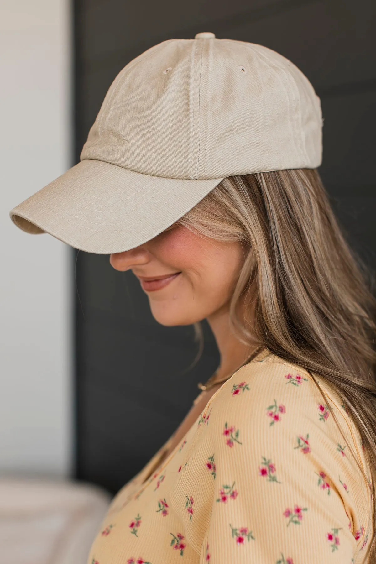 Happy Camper Baseball Cap - Ash Mocha