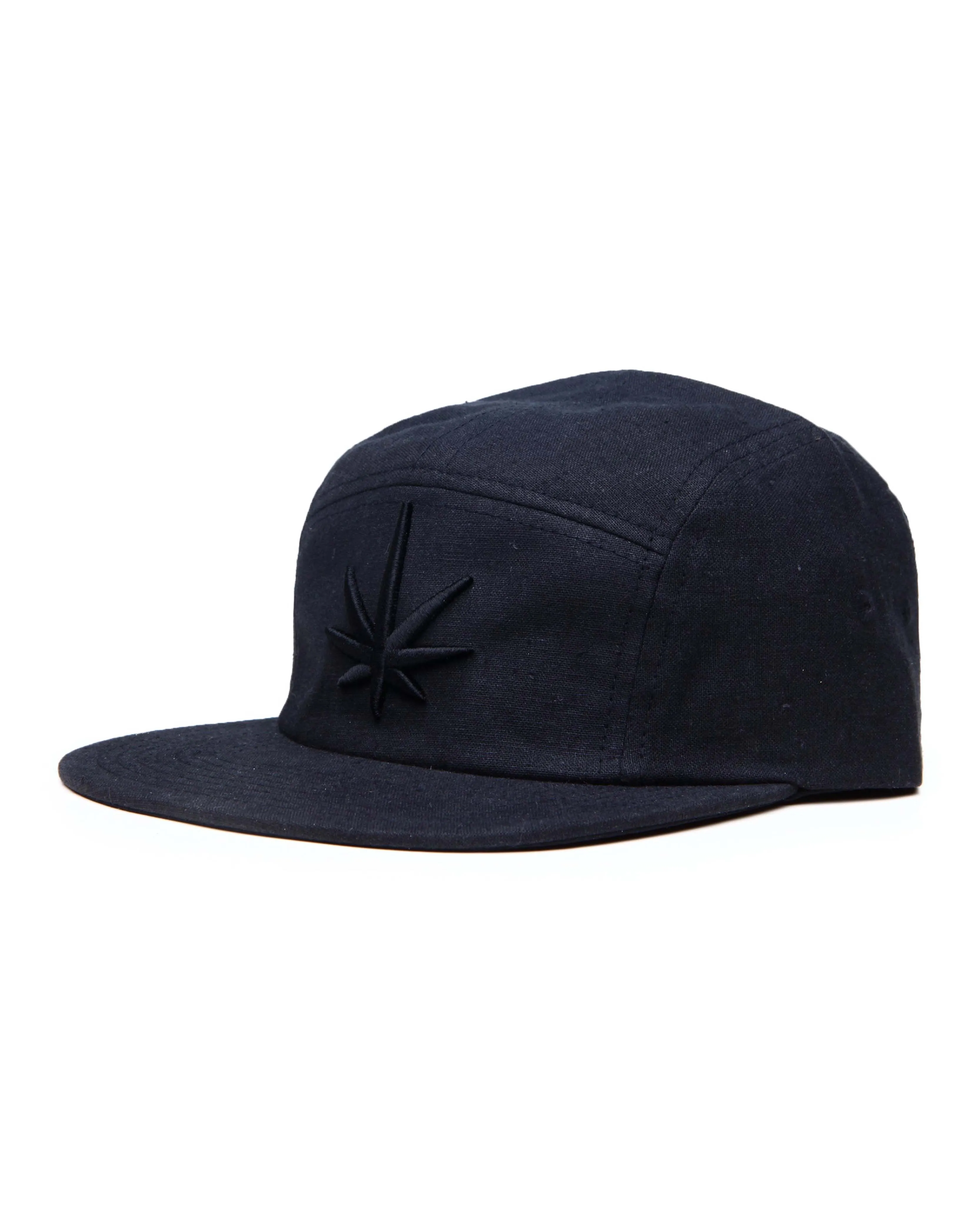 Hempzoo Black Leaf Camper Hat