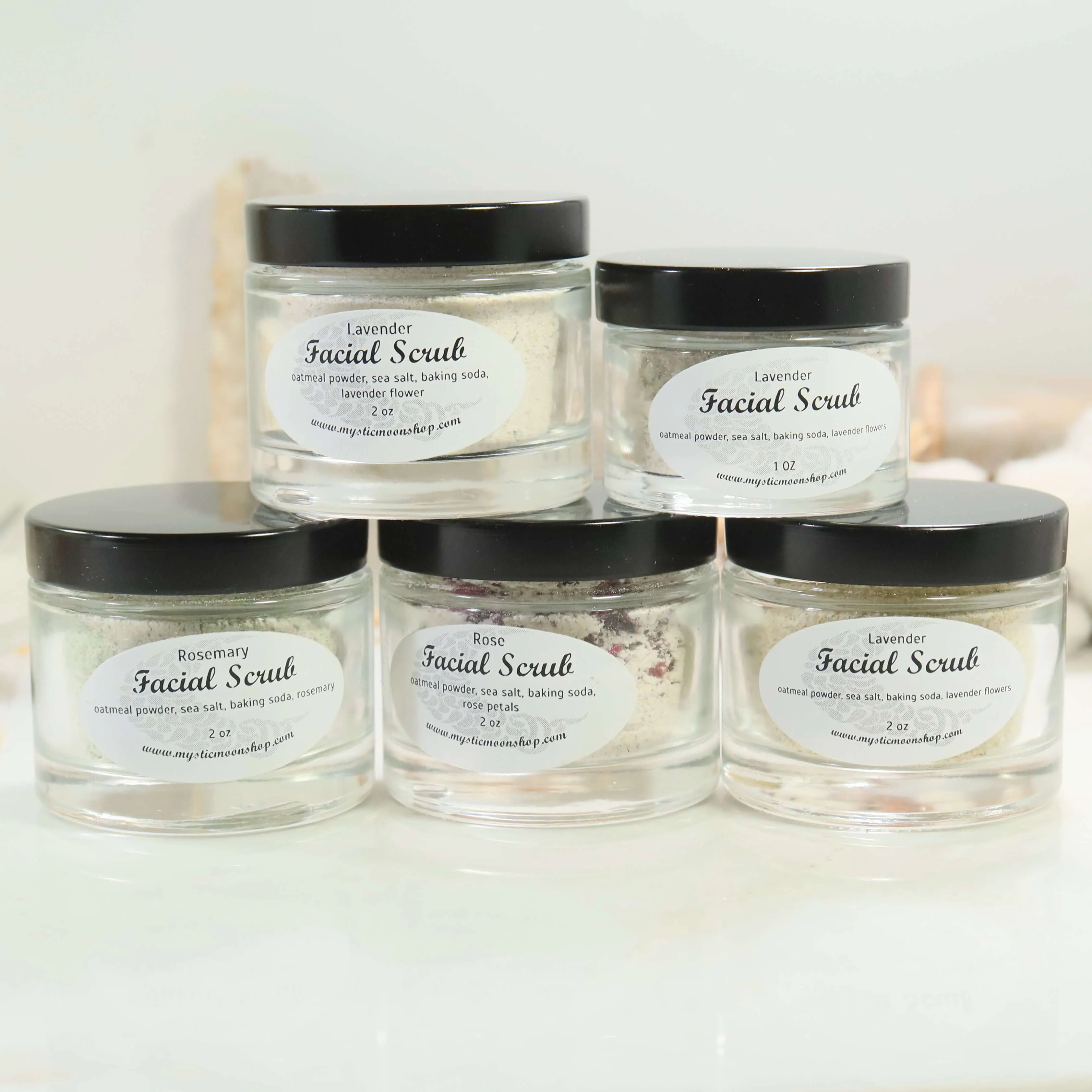 Herb & Oatmeal Facial Scrubs - Relaxing and Gentle Exfoliation