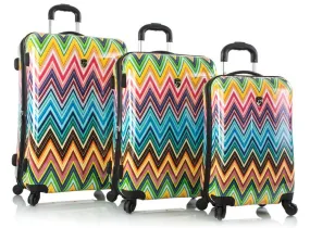 Heys Colour Herringbone 3-Piece Luggage Set 