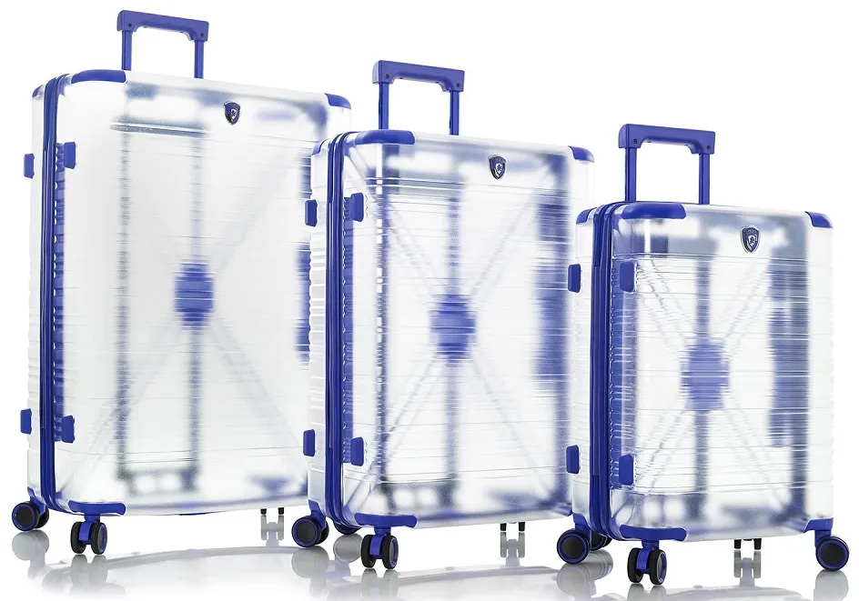 Heys X-Ray 3-Piece Transparent Luggage Set 