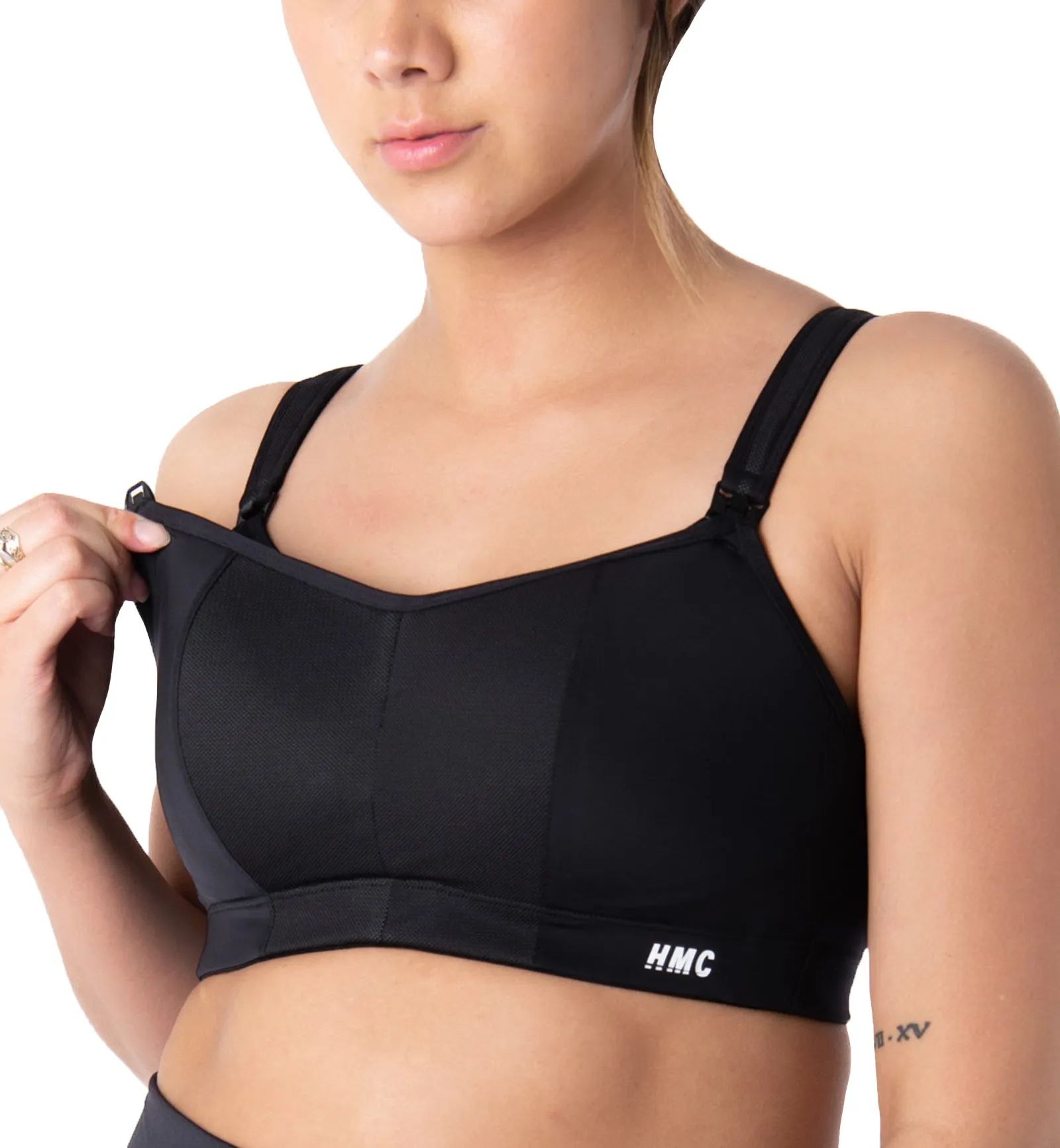 HOTmilk Nursing Sports Bra - Black+Wirefree