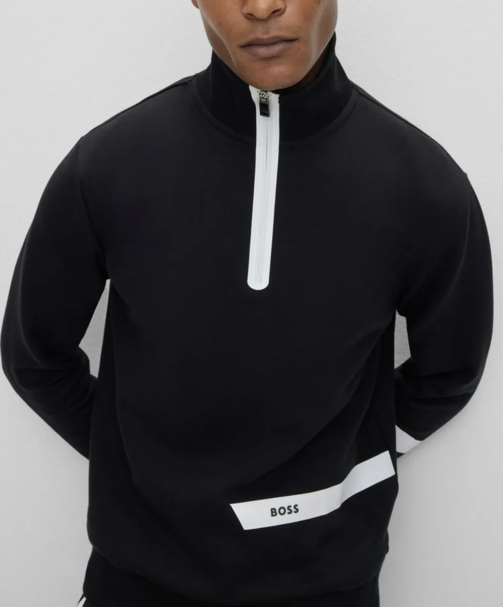 Hugo Boss | Long Sleeves Cotton Logo Sweatshirts | Unisex.