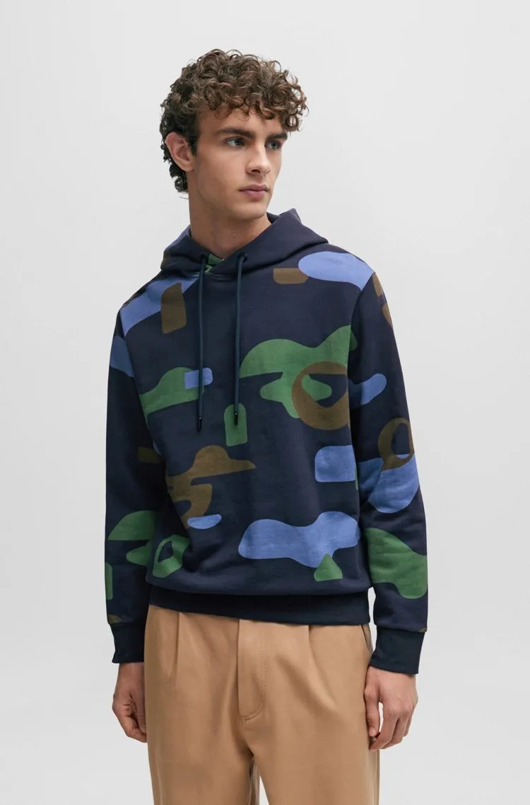 Hugo Boss Camouflage Pullovers | Street Style Long Sleeves Cotton