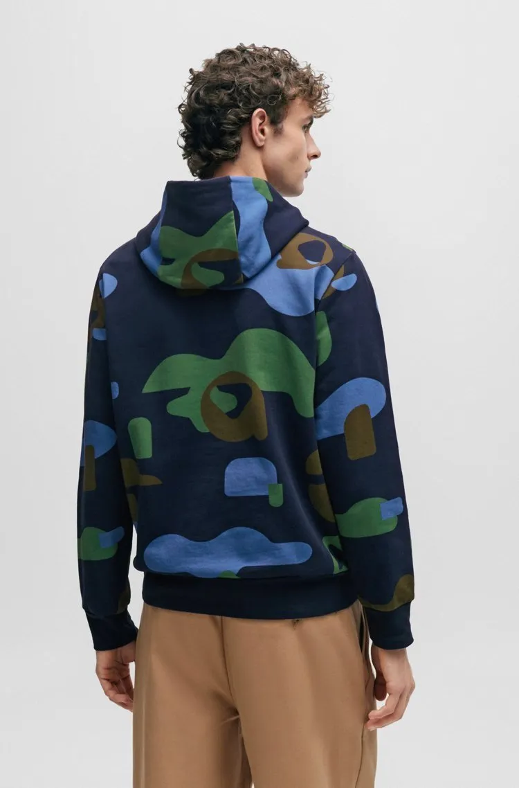 Hugo Boss Camouflage Pullovers | Street Style Long Sleeves Cotton