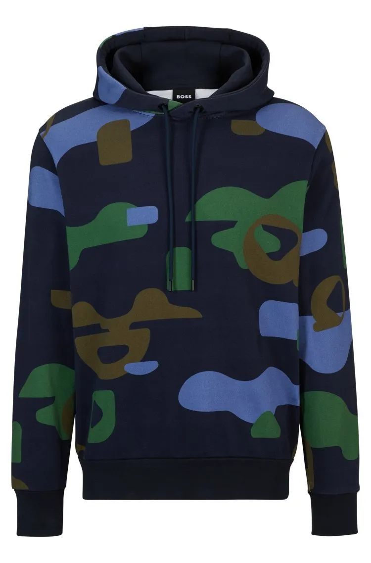 Hugo Boss Camouflage Pullovers | Street Style Long Sleeves Cotton