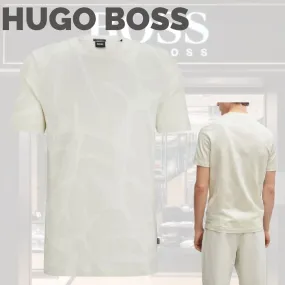 Hugo Boss Crew Neck Pullovers - Tropical Patterns - Street Style - Cotton