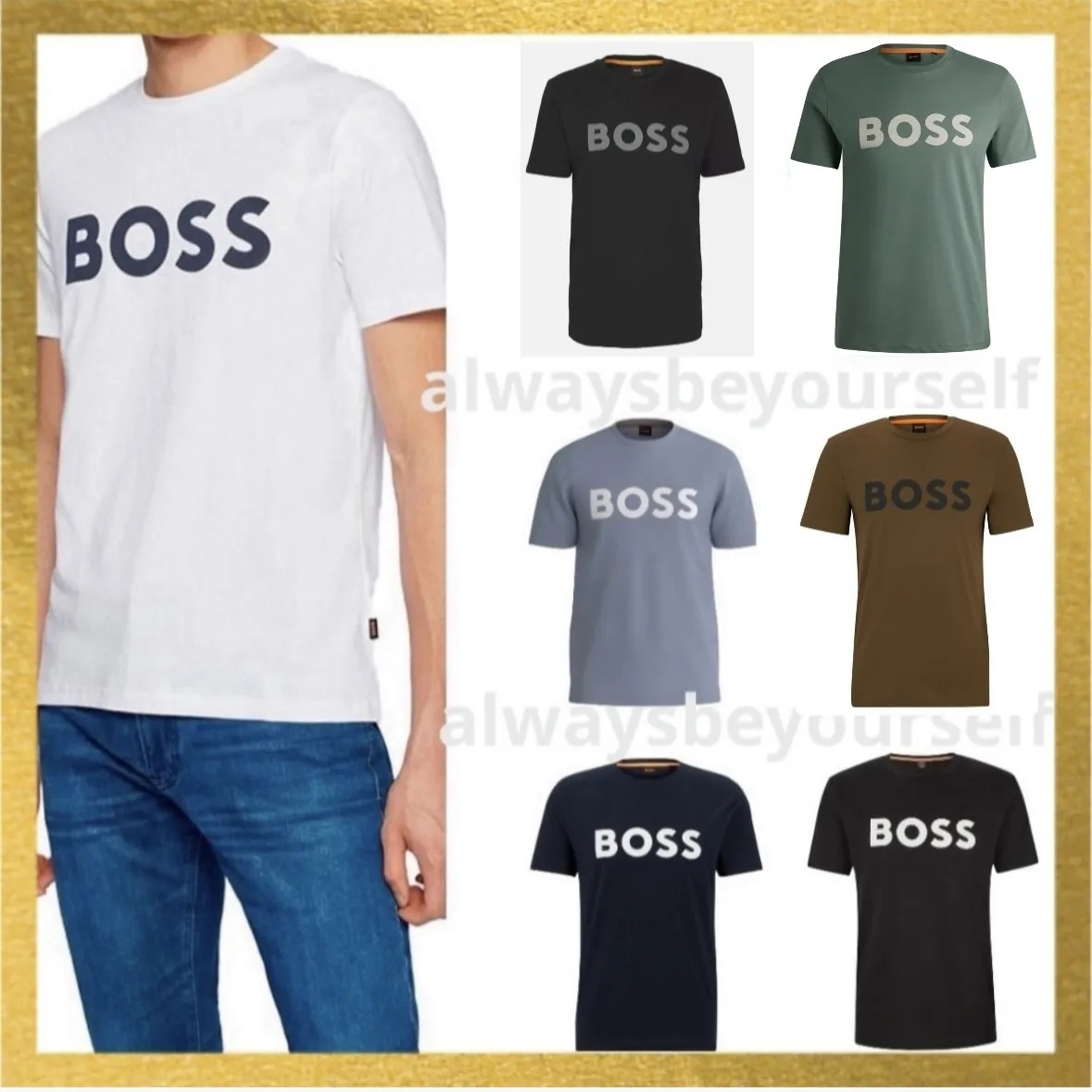 Hugo Boss Crew Neck Street Style Cotton T-Shirt