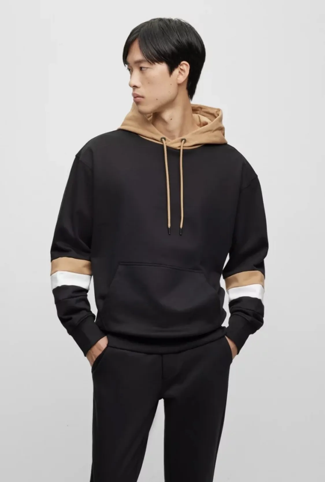 Hugo Boss Hoodies | Long Sleeves Cotton Oversized Logo Pullovers