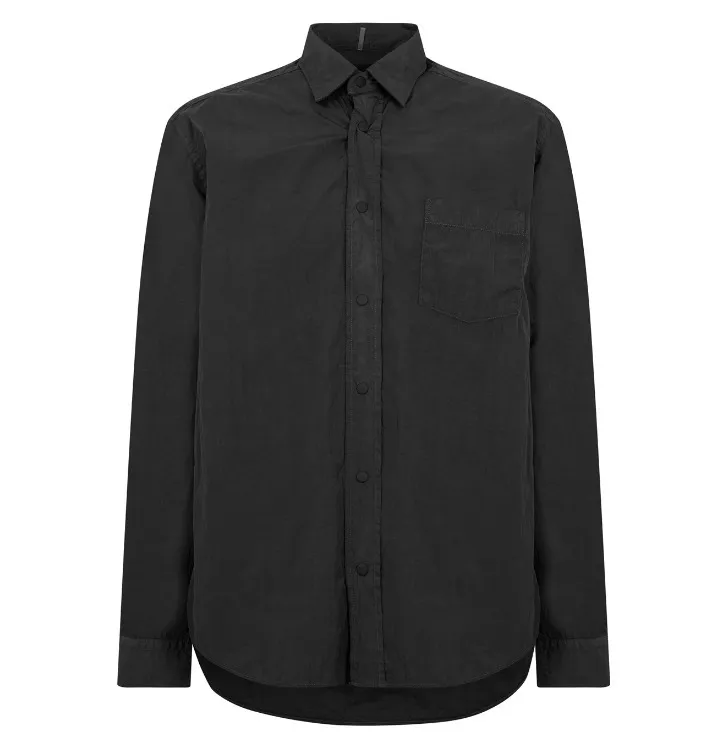 Hugo Boss Nylon Street Style Long Sleeves Plain Front Button Shirts