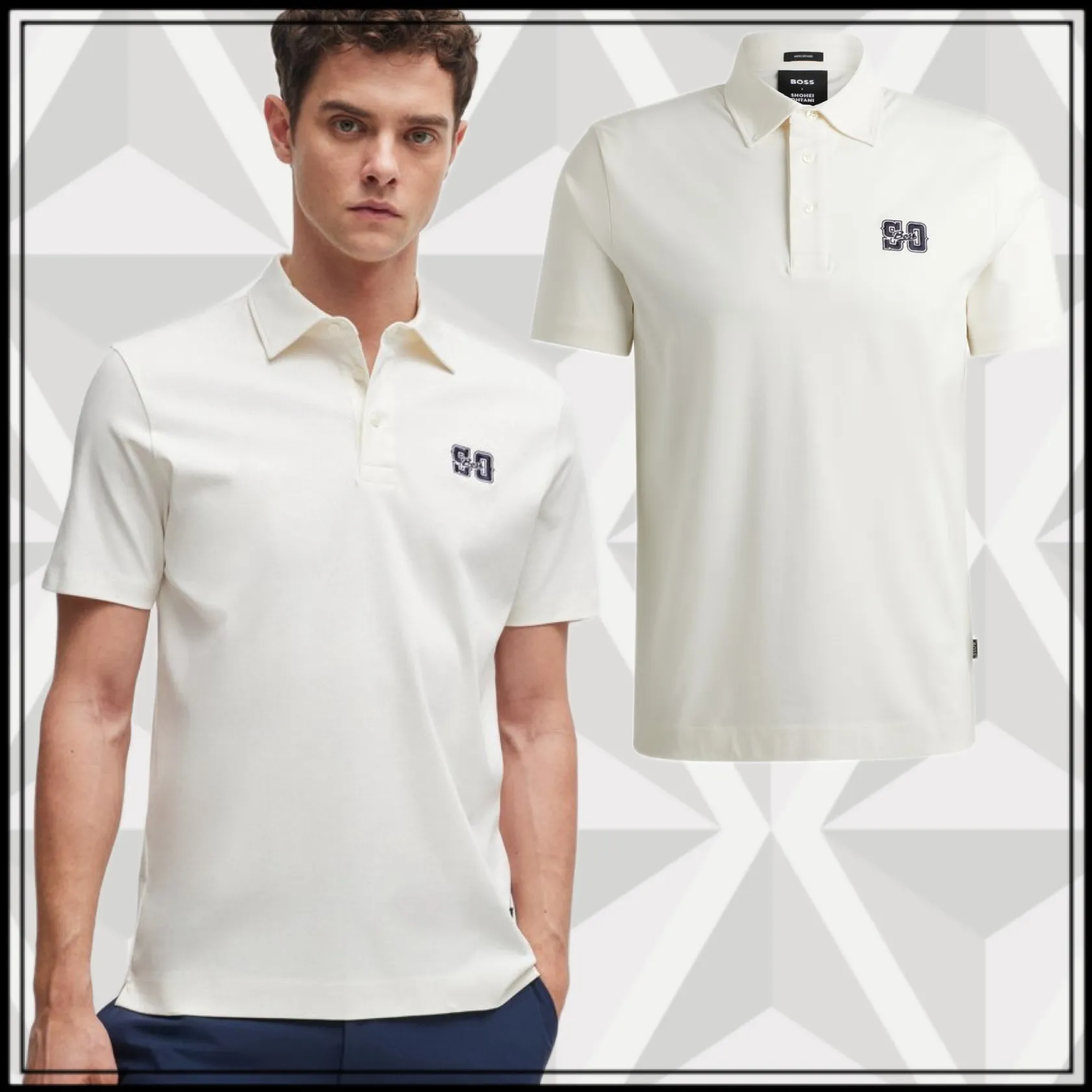 Hugo Boss Plain Cotton Short Sleeve Logo Polos