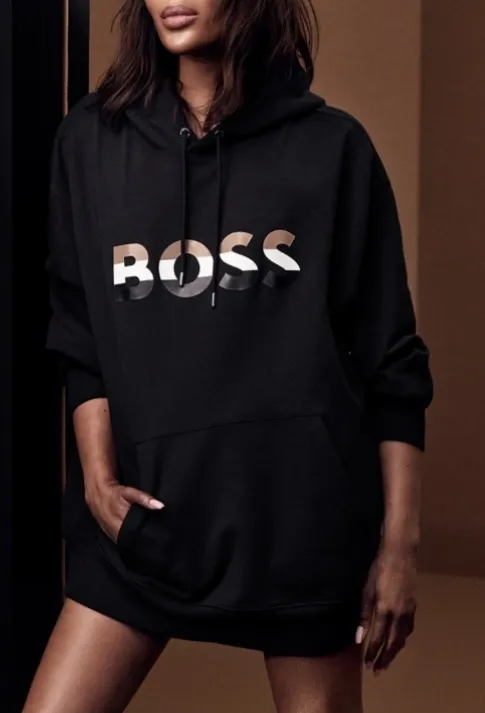 Hugo Boss Street Style Logo Hoodies & Sweatshirts with Stripes