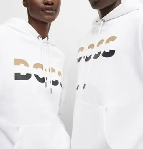 Hugo Boss Street Style Logo Hoodies & Sweatshirts with Stripes