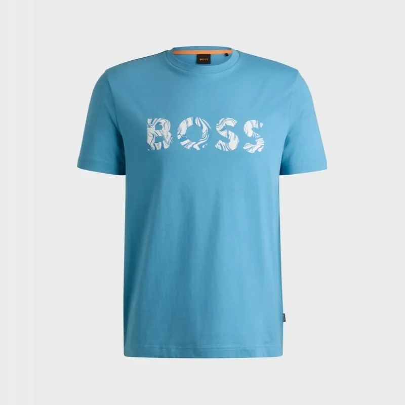 Hugo Boss Street Style U-Neck Cotton Short Sleeves Logo T-Shirts