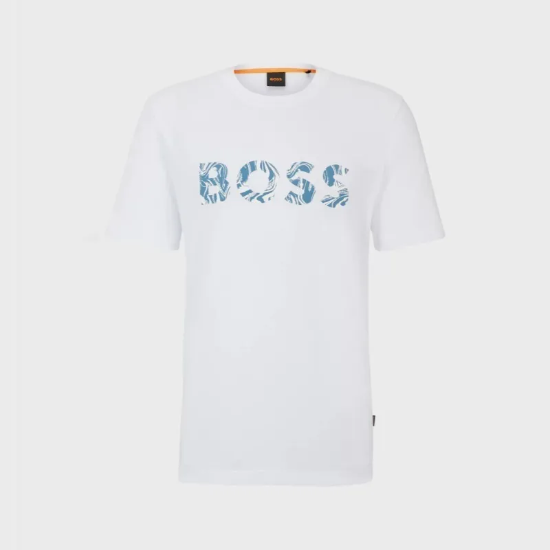 Hugo Boss Street Style U-Neck Cotton Short Sleeves Logo T-Shirts