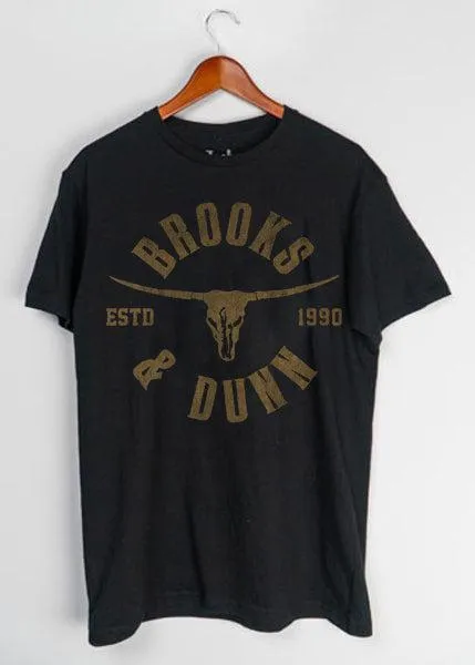 Jack Of All Trades Brooks & Dunn 1990 Black T-shirt