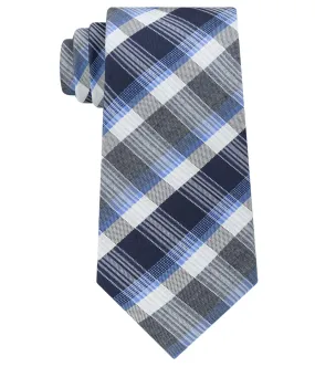 Kenneth Cole Mens Jewel Plaid Self-Tied Necktie