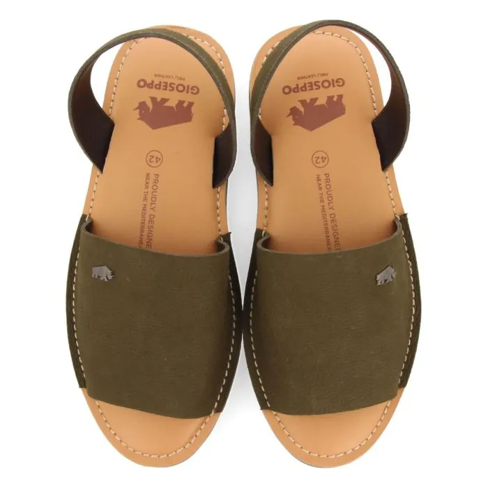 KHAKI LEATHER MENORQUINAS STYLE SANDALS FOR MEN PENRYN