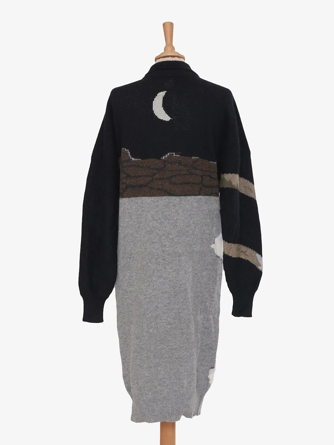 Krizia Wool dress, puma embroidery