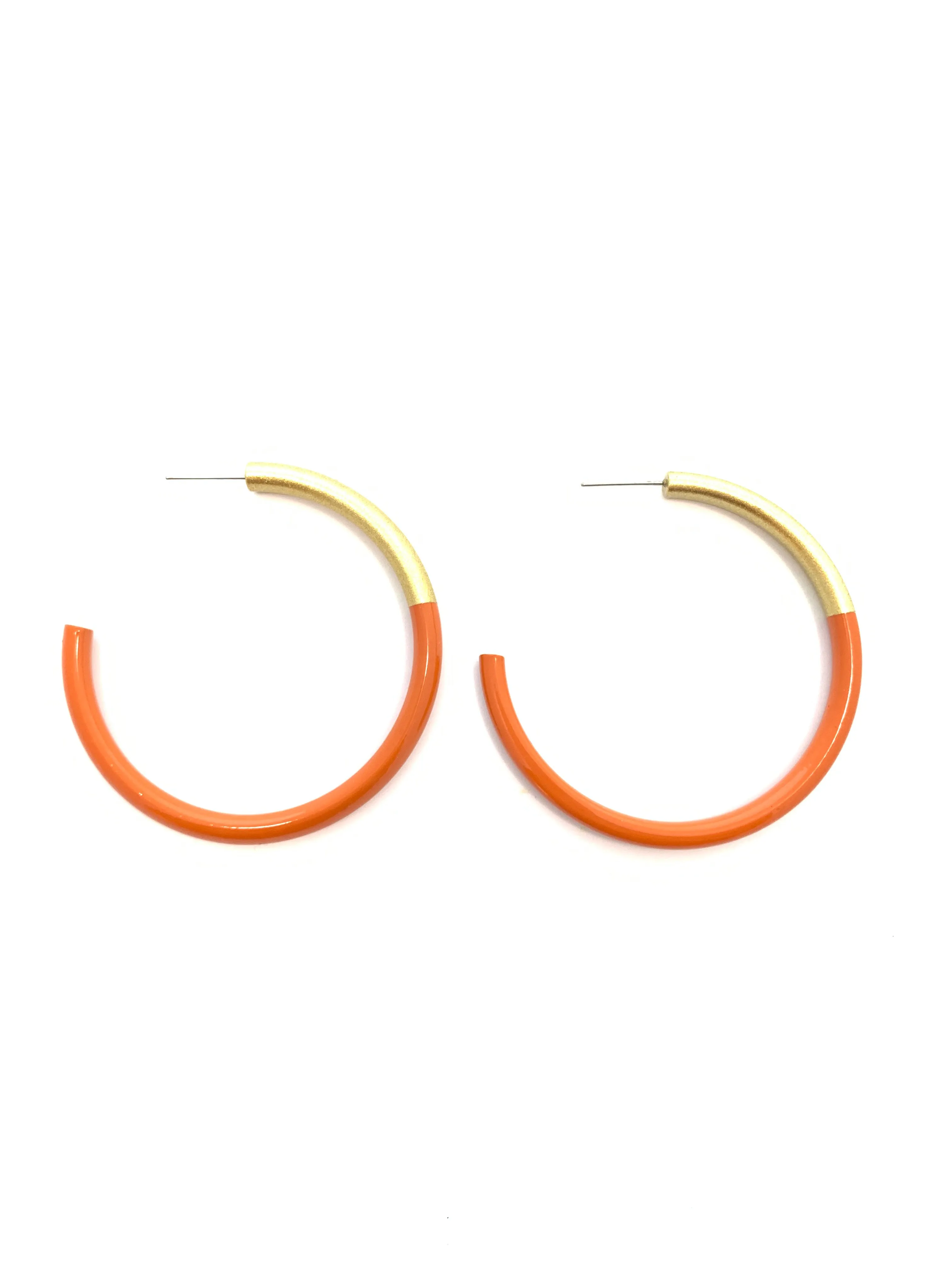 Large Liz Hoops in Burnt Orange