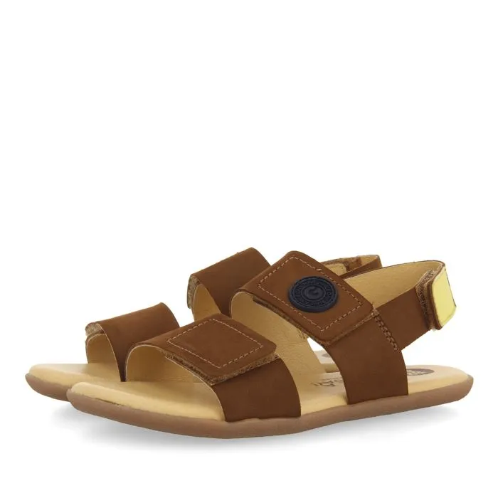 LEATHER-LOOK SANDALS WITH YELLOW ACCENTS FOR BOYS AND GIRLS CORNWALL