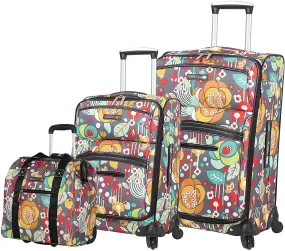 Lily Bloom Bliss 3-Piece Under Seat Luggage Set 