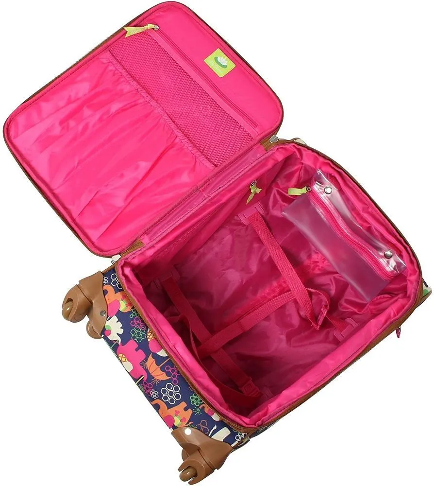 Lily Bloom Elephant Rain 3-Piece Under Seat Luggage Set 