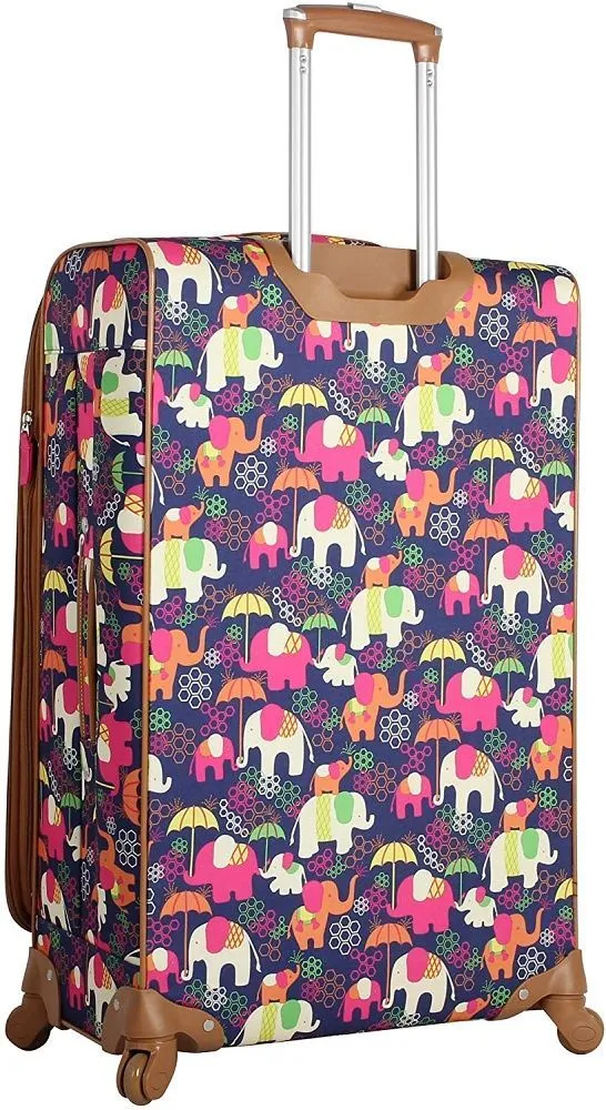 Lily Bloom Elephant Rain 3-Piece Under Seat Luggage Set 