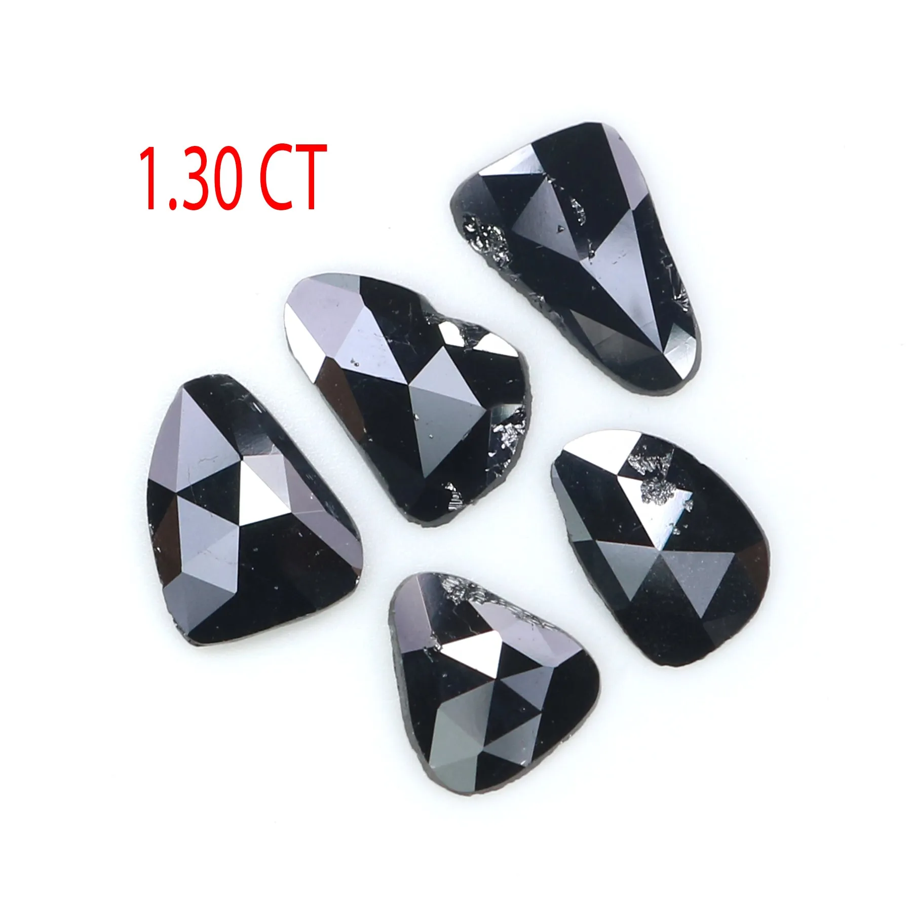 Loose Black Diamond - 1.30 CT - 7.35 MM - Slice/Rose Cut - KR2598