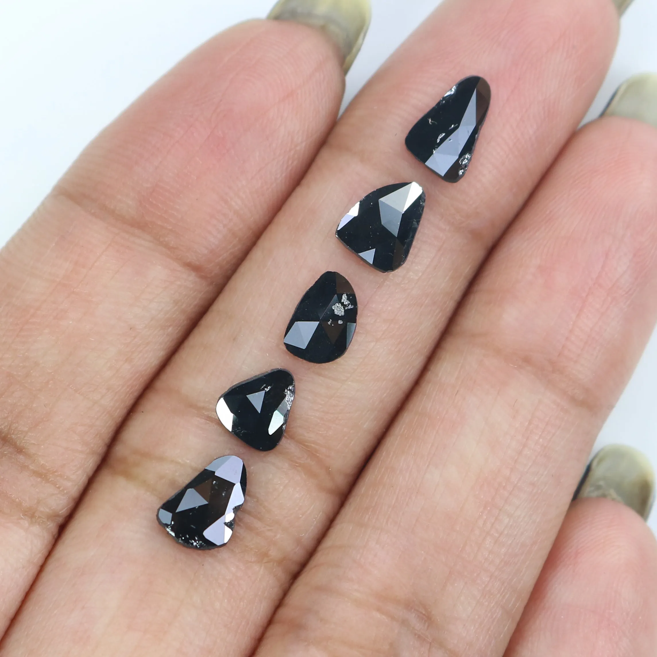 Loose Black Diamond - 1.30 CT - 7.35 MM - Slice/Rose Cut - KR2598