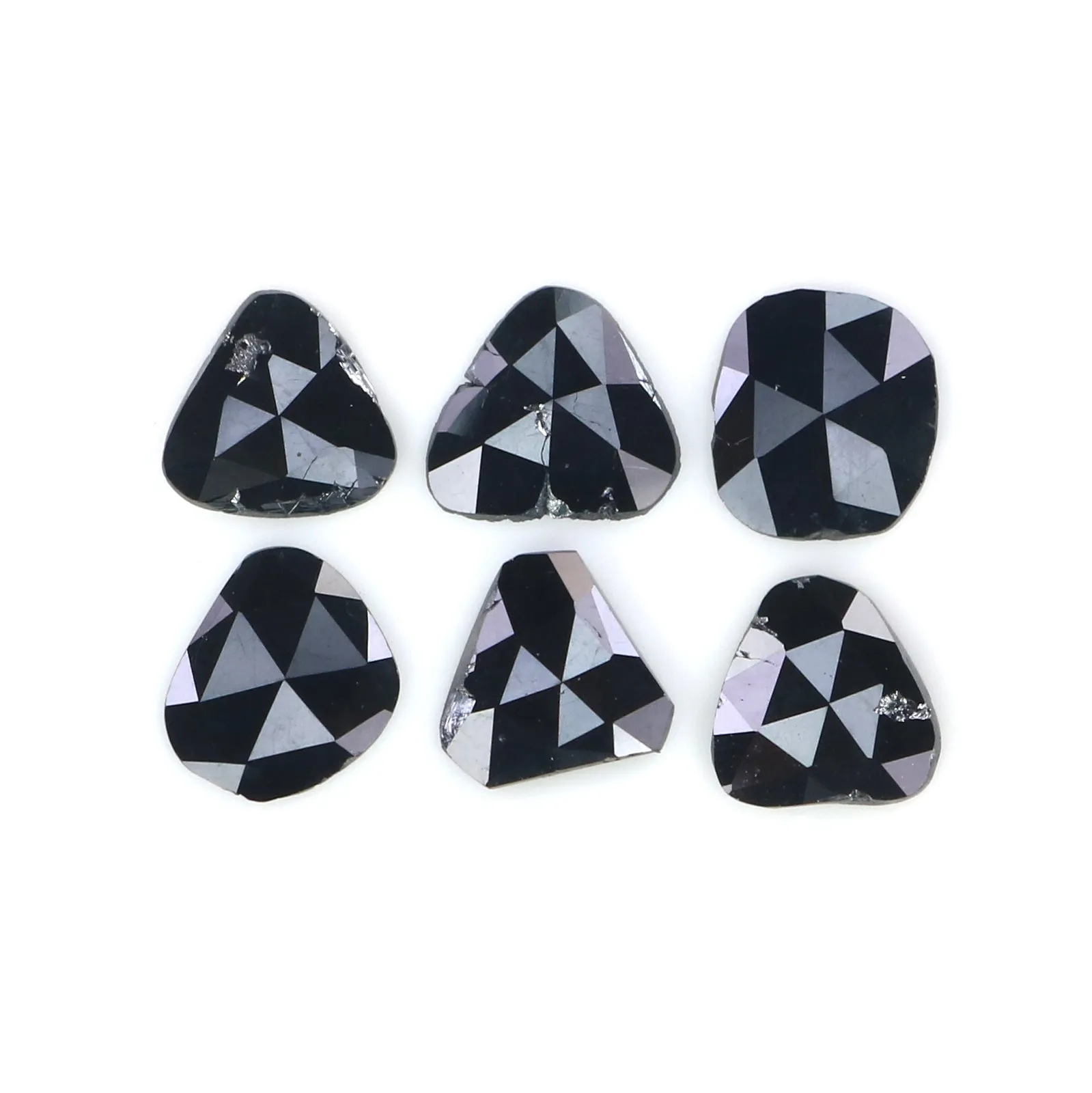 Loose Slice Black Diamond - 1.30 CT, 5.52 MM Rose Cut L2703