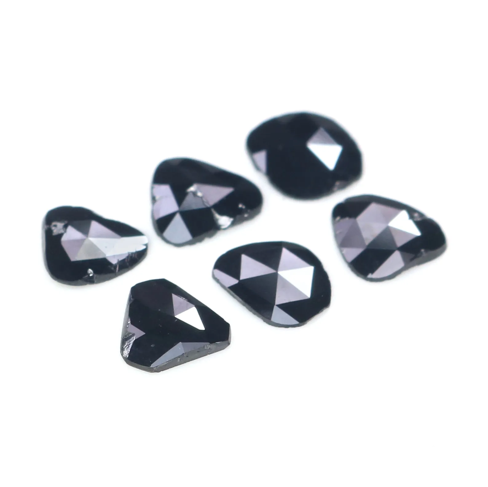 Loose Slice Black Diamond - 1.30 CT, 5.52 MM Rose Cut L2703