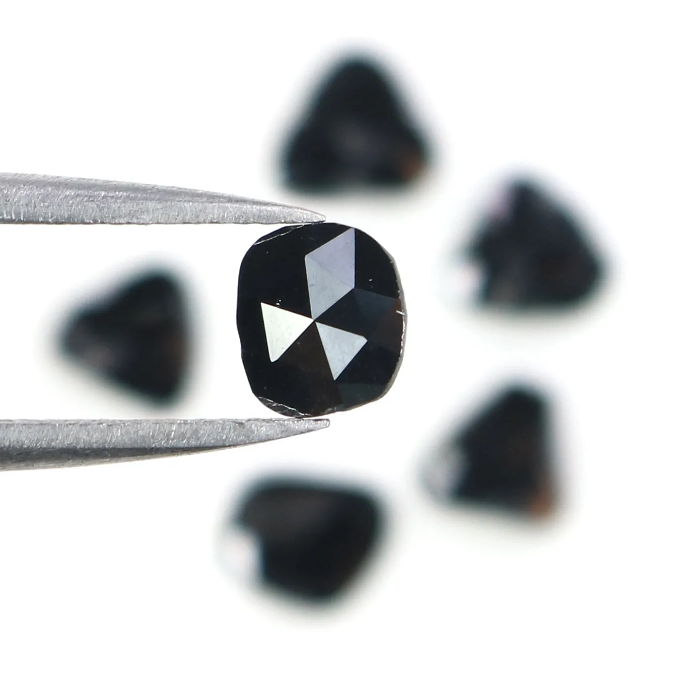 Loose Slice Black Diamond - 1.30 CT, 5.52 MM Rose Cut L2703