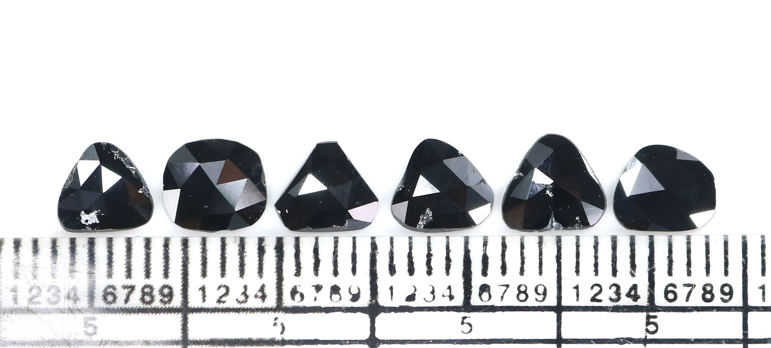 Loose Slice Black Diamond - 1.30 CT, 5.52 MM Rose Cut L2703